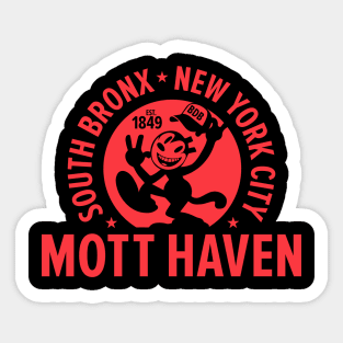 Mott Haven Bronx NYC - Comic Style Sticker